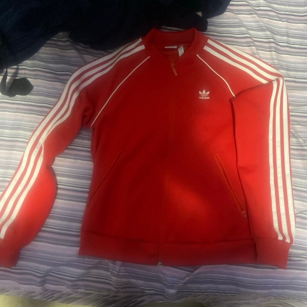 Red addias jacket